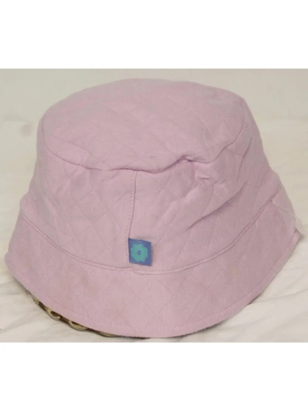 2001 Gymboree Sweet Chic 4pc Set 18-24m Lavender Dress Diaper Cover Tights Hat - Picture 14 of 16